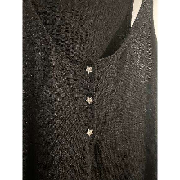 Zadig & Voltaire Joss sparkle tank top women’s XS black wool luxury grunge edgy - Picture 4 of 8